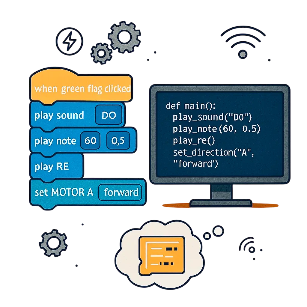 Bit Lab Tecnologici: programma i robot LEGO a Brescia a blocchi o con python